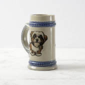 Franse bulldog-ontwerp op mok van 22 oz koffie/bie (Voorkant links)