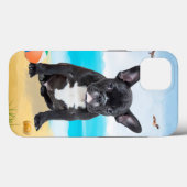 Franse Bulldog op Beach Case-Mate iPhone Case (Achterkant (horizontaal))
