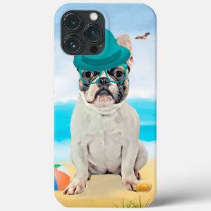 Franse Bulldog op Beach Case-Mate iPhone Case