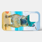 Franse Bulldog op Beach Case-Mate iPhone Case (Achterkant (horizontaal))