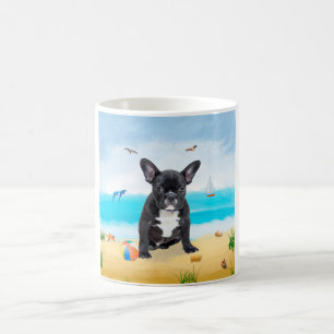 Franse Bulldog op Beach Koffiemok