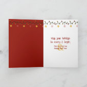 Franse Bulldog op een rode stoel Kaart (Binnen)