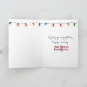 Franse Bulldog op een rode stoel Kaart (Binnen)