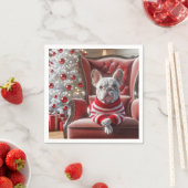 Franse Bulldog op een stoel Servet (Insitu)