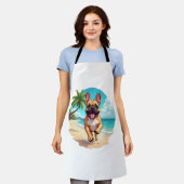 Franse Bulldog op een strand Schort (Gedragen)