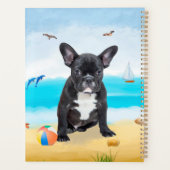 Franse Bulldog op het Strand Planner (Achterkant)