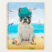 Franse Bulldog op Strand Planner (Voorkant)