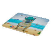 Franse Bulldog op Strand Snijplank (Hoek)