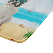 Franse Bulldog op Strand Snijplank (Hoek)