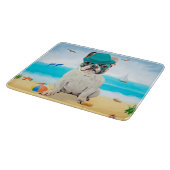 Franse Bulldog op Strand Snijplank (Hoek)