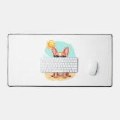 Franse Bulldog op vakantie Bureaumat (Keyboard & Muis)