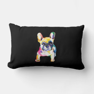 Franse Bulldog Originele Waterverf Tekening Gift Kussen