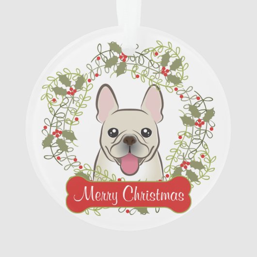 Franse Bulldog Ornament (achterkant)