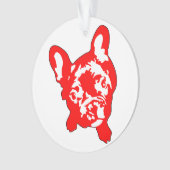 Franse Bulldog Ornament (voorkant)