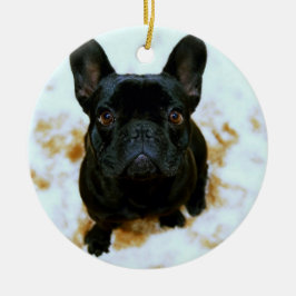 Franse Bulldog Ornament Met Jouw Foto