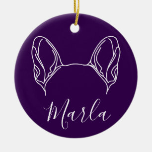 Franse Bulldog Ornament (Pootafdrukken)