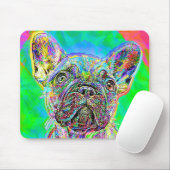 Franse Bulldog Painting Mousepad Muismat (Met muis)