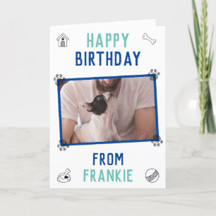 Franse Bulldog Pap Birthday Kaart
