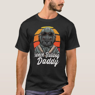 Franse Bulldog Pap I Dogs I French Bulldog Papa T-shirt