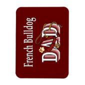 Franse Bulldog Pap Magneet (Verticaal)