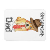 Franse Bulldog Pap Magneet (Horizontaal)