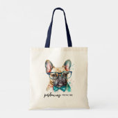 Franse Bulldog Pardon My Frenchie Cute Dog Tote Bag (Achterkant)