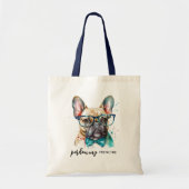 Franse Bulldog Pardon My Frenchie Cute Dog Tote Bag (Voorkant)