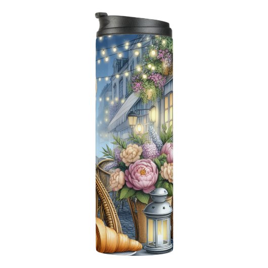 Franse Bulldog: Parijse Café Charm Thermosbeker (Geroteerd rechts)