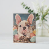 Franse Bulldog  Pasen Briefkaart (Staand voorkant)