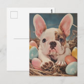 Franse Bulldog  Pasen Briefkaart (Voorkant / Achterkant)