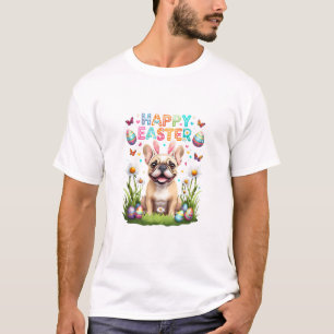 Franse Bulldog Pasen Shirt Grappige Frenchie Konij