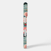 Franse Bulldog Pastel Roze Bloemen Golven Case-Mate iPhone Case (Achterkant / Rechts)