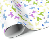 Franse Bulldog patroon Cadeaupapier (Rol Hoek)