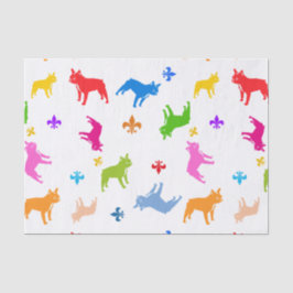 Franse Bulldog Patroon Cadeaupapier Tissuepapier