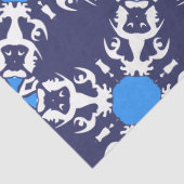 Franse Bulldog Patroon Graphics Tissuepapier (Detail)