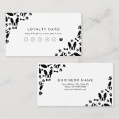 Franse Bulldog patroon hoek Klantenkaartje (Voorkant / Achterkant)