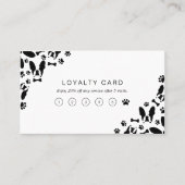 Franse Bulldog patroon hoek Klantenkaartje (Voorkant)