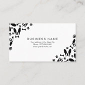 Franse Bulldog patroon hoek Visitekaartje (Achterkant)