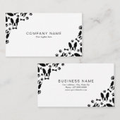 Franse Bulldog patroon hoek Visitekaartje (Voorkant / Achterkant)