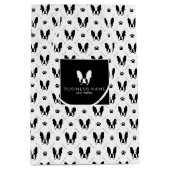 Franse bulldog patroon medium cadeauzakje (Voorkant)