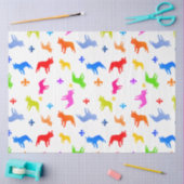 Franse Bulldog patroon Tissuepapier (Craft)
