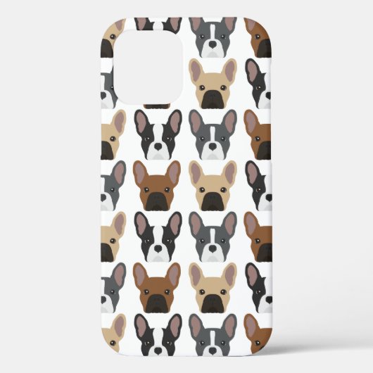 Franse Bulldog Patterned Case-Mate iPhone Case (Achterkant)