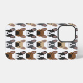 Franse Bulldog Patterned iPhone Hoesje (Achterkant horizontaal)