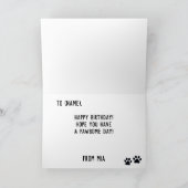 Franse Bulldog Pawsome Birthday Kaart (Binnen)