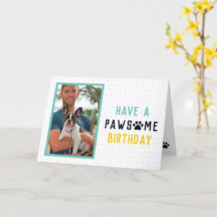 Franse Bulldog Pawsome Birthday Kaart