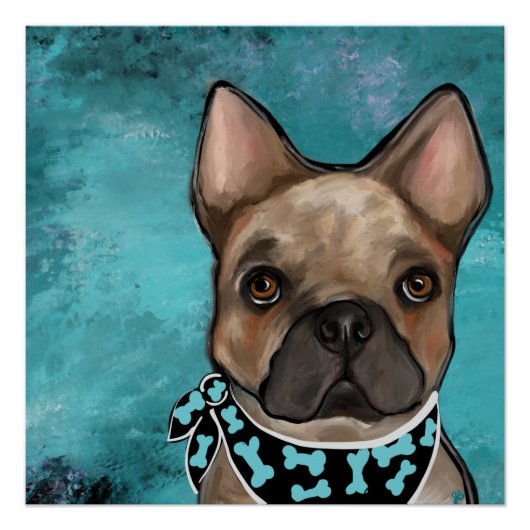 FRANSE BULLDOG       PERFECT POSTER (Voorkant)