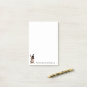 Franse Bulldog Personalize Post-it Notes (Op bureau)