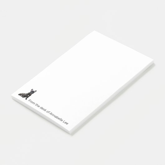 Franse Bulldog Personalize Post-it Notes (Schuin)