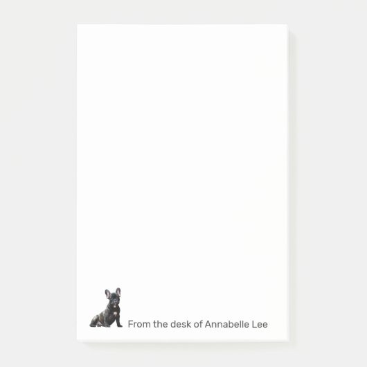 Franse Bulldog Personalize Post-it Notes (Voorkant)