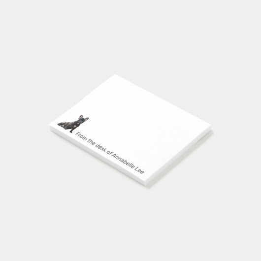 Franse Bulldog Personalize Post-it® Notes (Schuin)